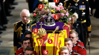 See What the Items on the Queen's Coffin Mean
